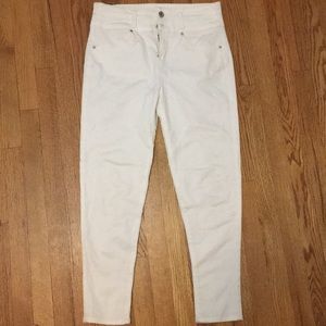 White High-Rise Skinny Jeans